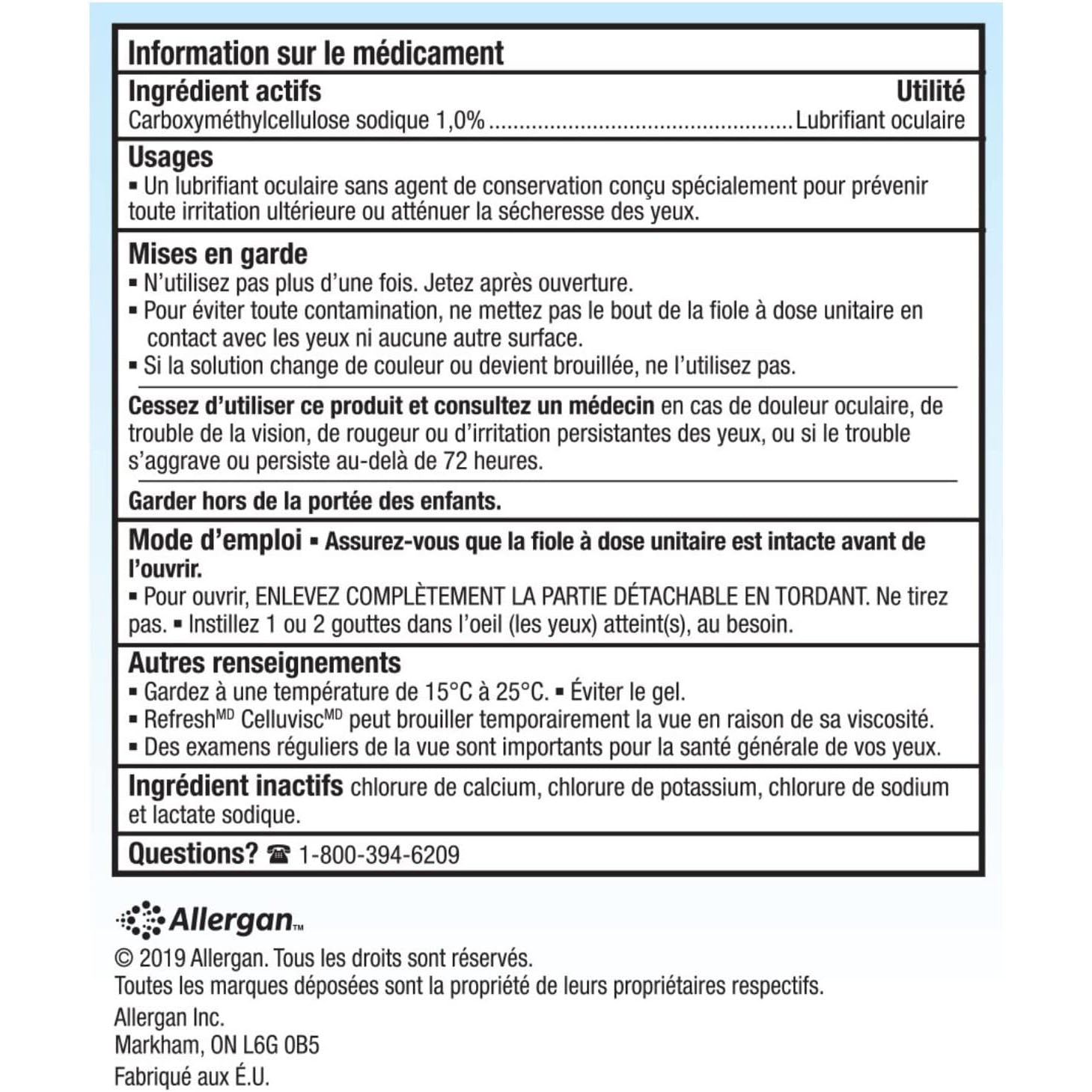Refresh Celluvisc Ophthalmic Solution Refresh Celluvisc Ophthalmic Solution