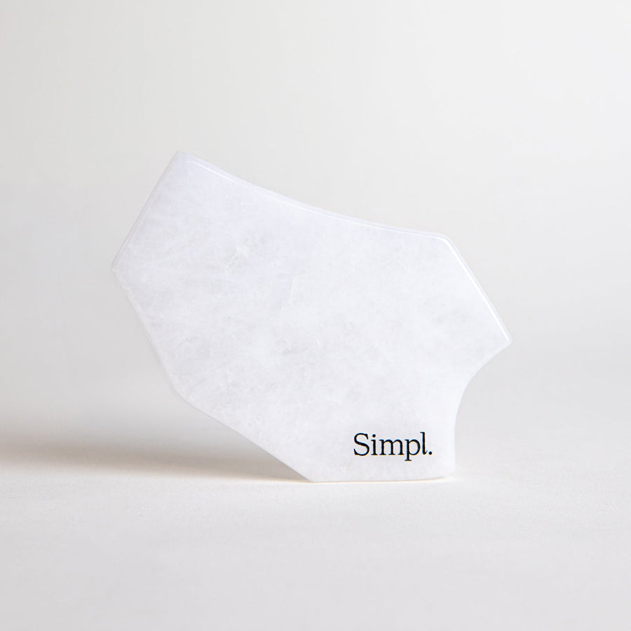 Simpl. Gua Sha en jade blanc