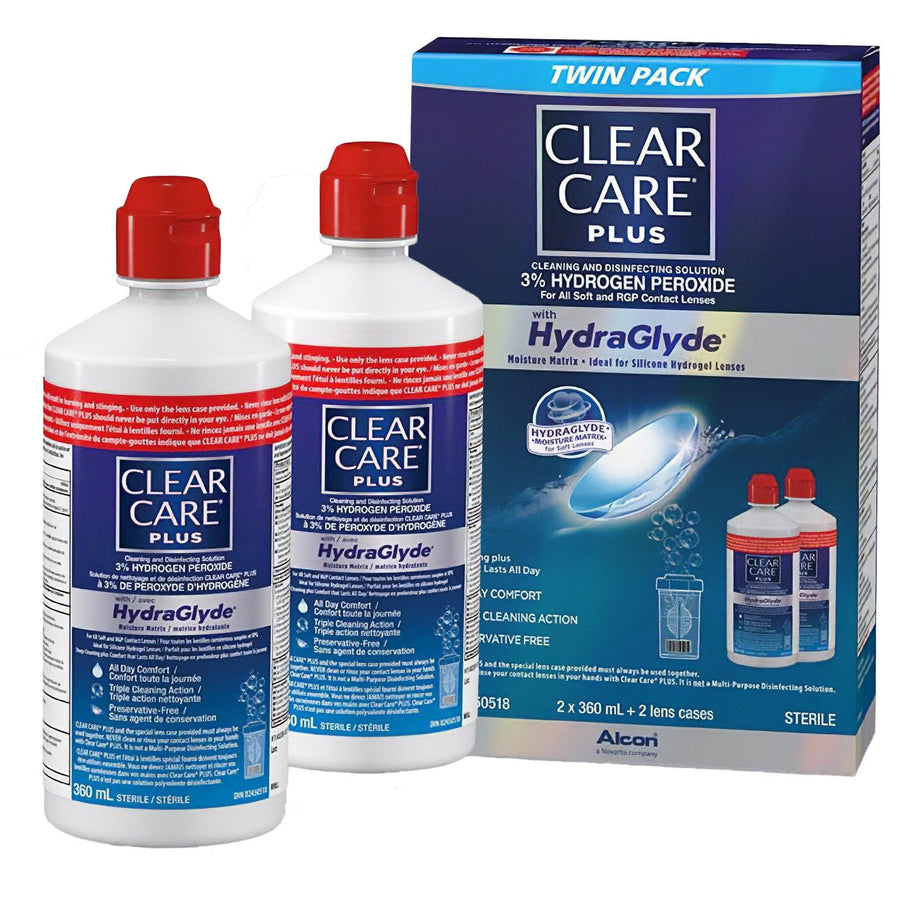 Clear Care® Plus with HydraGlyde Twin Pack