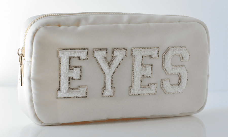 We Love Eyes Varsity Eyes Cosmetics Bag