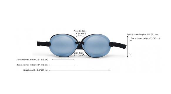 moisture goggles TRANQUILEYES XL ADVANCED® Kit with Beads & Instants